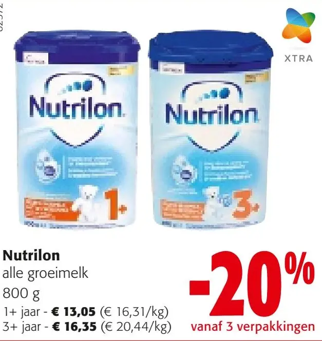 Aanbieding: Nutrilon alle groeimelk