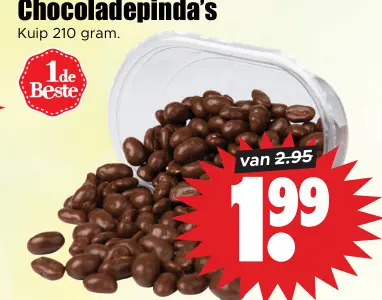 Aanbieding: Chocoladepinda's