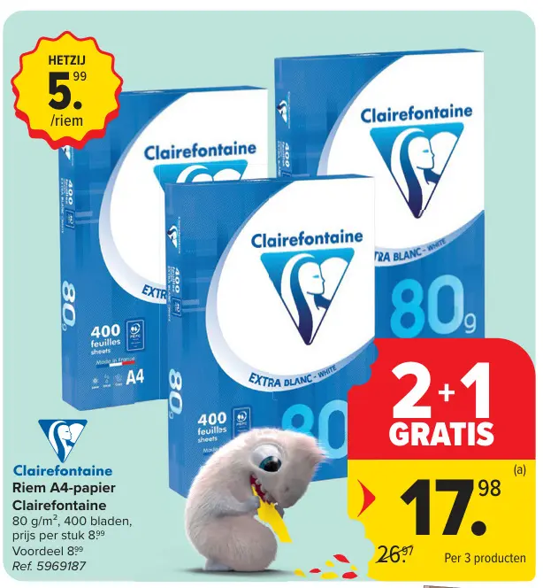 Promotie: Riem A4-papier