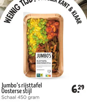 Aanbieding: Jumbo's rijsttafel Oosterse stijl