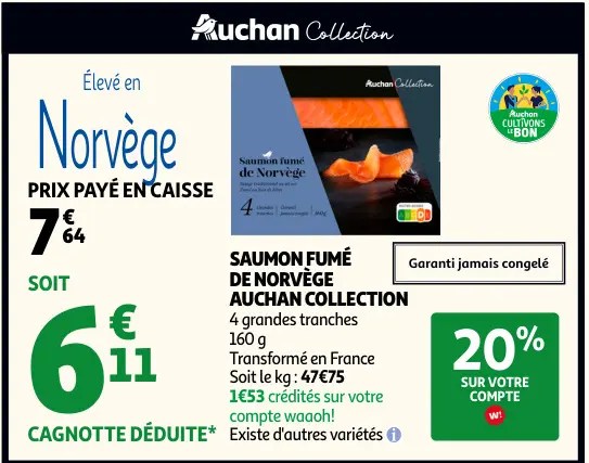 Offre: Saumon fumé de norvège