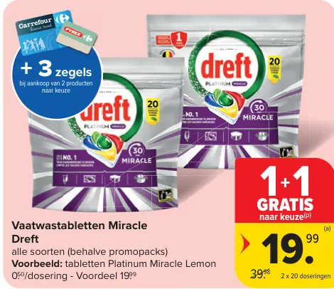 Promotie: Vaatwastabletten Miracle