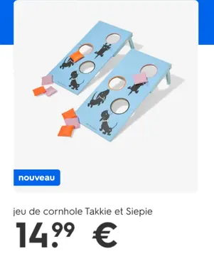 Offre: jeu de cornhole Takkie et Siepie