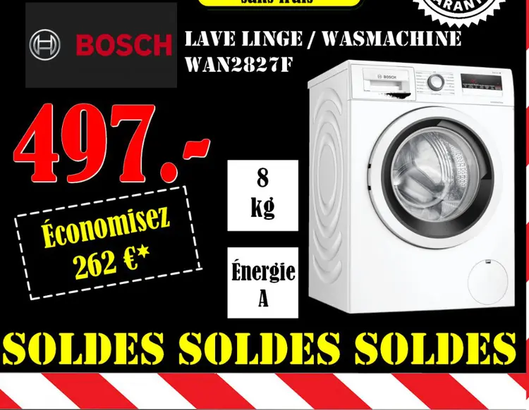Offre: Lave linge / wasmachine wan2827f