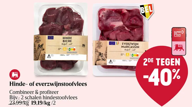 Aanbieding: Hinde- of everzwijnstoofvlees