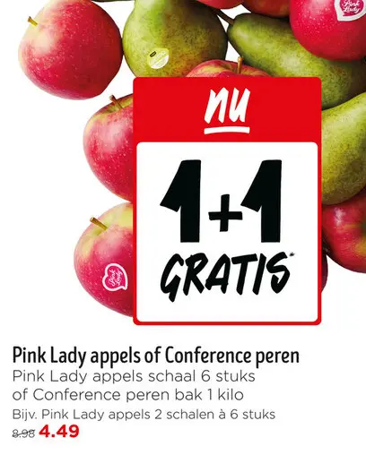 Aanbieding: Pink Lady appels of Conference peren