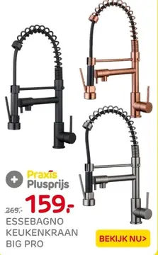 Aanbieding: Essebagno keukenkraan big pro