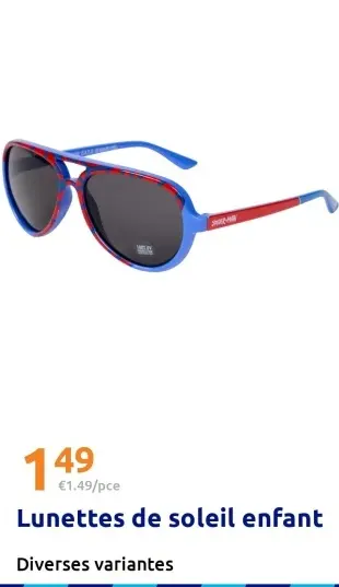 Offre: Lunettes de soleil enfant