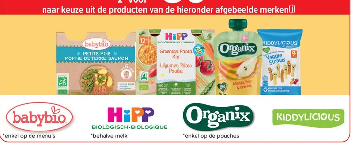 Promotie: Babybio Petits Pois Pomme de Terre, Saumon, H