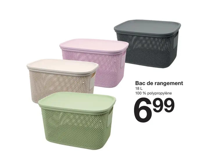 Offre: Bac de rangement