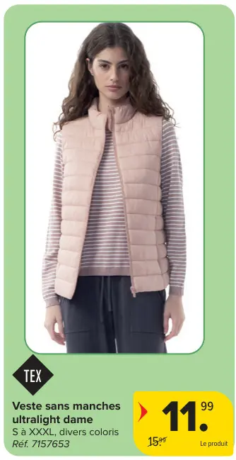 Offre: Veste sans manches ultralight dame