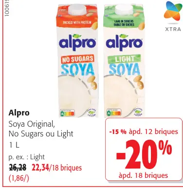 Offre: Soya Original, No Sugars ou Light