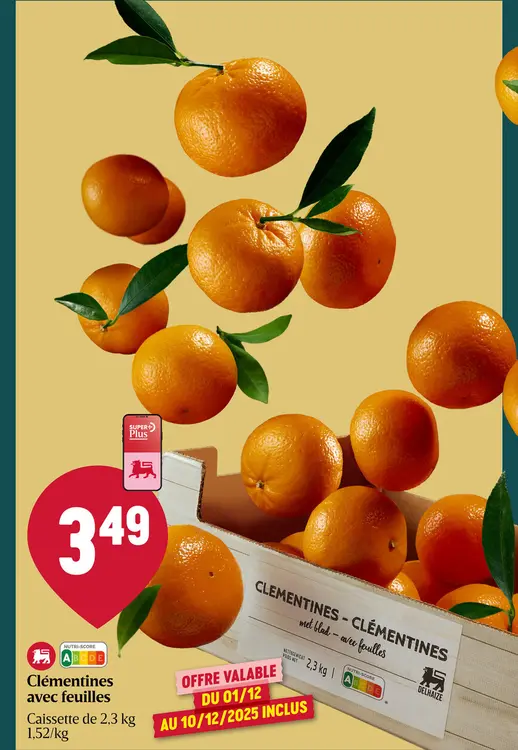 Offre: Mandarines | Feuilles