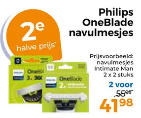 Aanbieding: Philips OneBlade navulmesjes