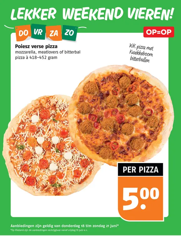 Aanbieding: Poiesz verse pizza