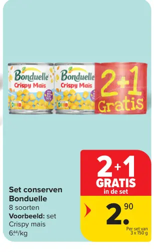 Promotie: Set conserven Crispy mais