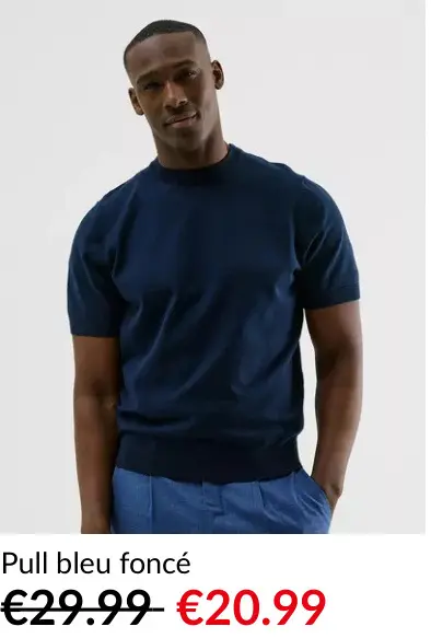 Offre: Pull bleu foncé
