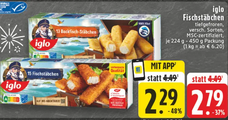 Aanbieding: Fischstäbchen