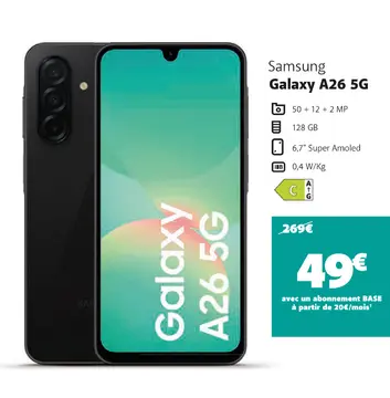 Offre: Samsung Galaxy A26 5G