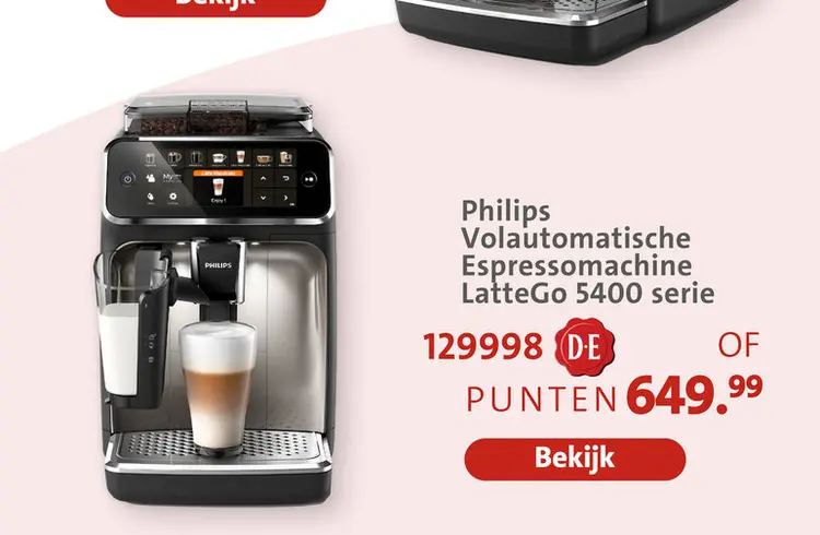 Aanbieding: Volautomatische Espressomachine LatteGo 5400 