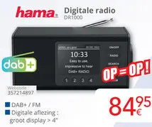 Promotie: Digitale radio DR1000