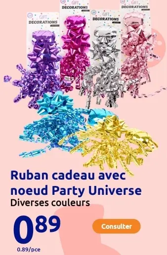 Offre: Ruban cadeau avec noeud