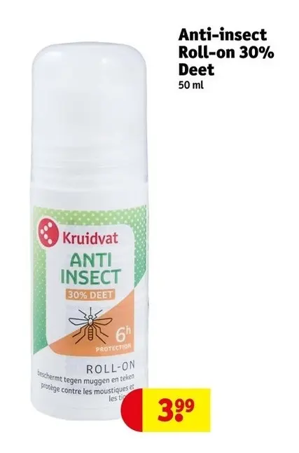 Promotie: Anti-insect Roll-on 30% Deet