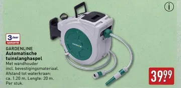 Aanbieding: GARDENLINE Automatische tuinslanghaspel