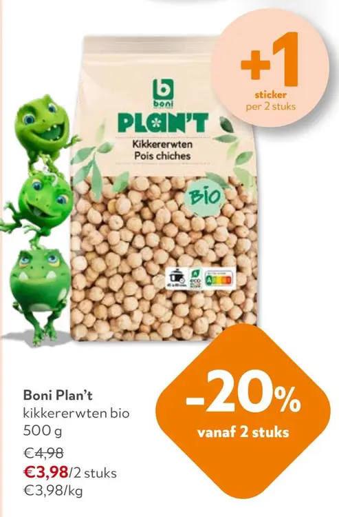 Aanbieding: kikkererwten bio