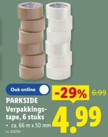 Promotie: Verpakkingstape
