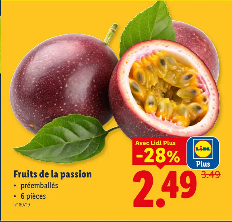 Offre: Fruits de la passion