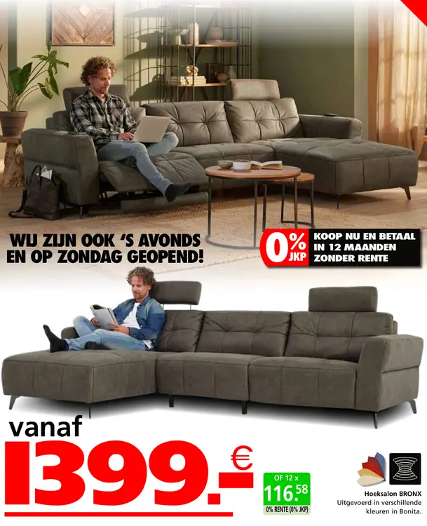 Promotie: Hoeksalon BRONX