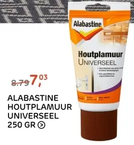 Aanbieding: ALABASTINE HOUTPLAMUUR UNIVERSEEL