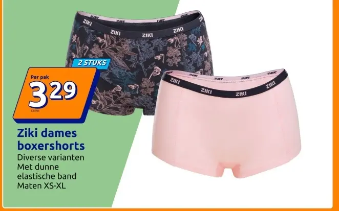 Aanbieding: Ziki dames boxershorts