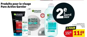 Offre: Produits pour le visage Pure Active Garnier