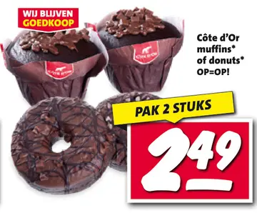 Aanbieding: Muffins of donuts