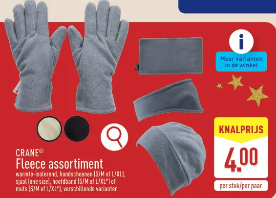 Promotie: Fleece assortiment