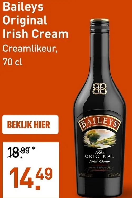 Aanbieding: Baileys Original Irish Cream