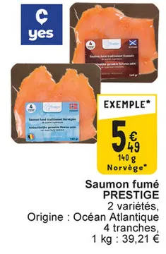Offre: Saumon fumé PRESTIGE