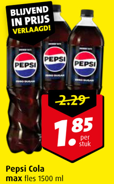 Aanbieding: Pepsi Cola max fles