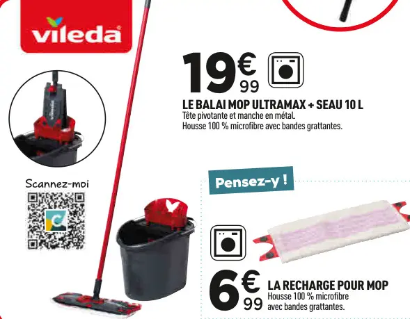Offre: Balai mop ultramax + seau 10 l