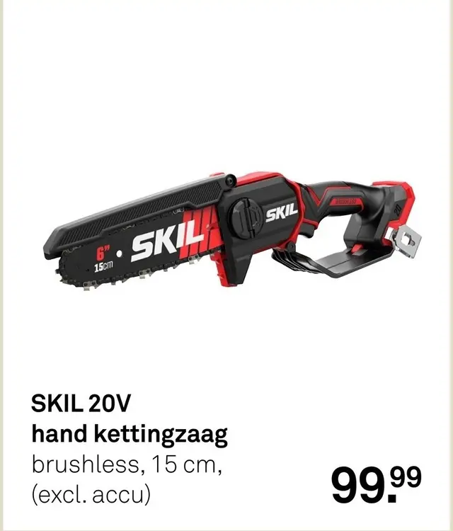 Aanbieding: SKIL 20V hand kettingzaag