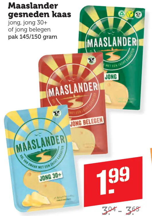 Aanbieding: Maaslander gesneden kaas