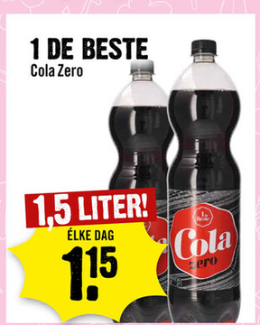 Aanbieding: 1 DE BESTE Cola Zero