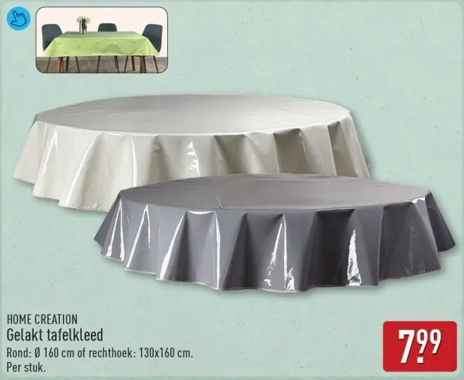 Aanbieding: Gelakt tafelkleed