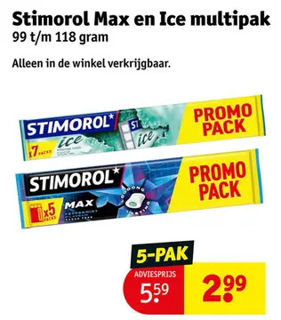 Aanbieding: Stimorol Max en Ice multipak