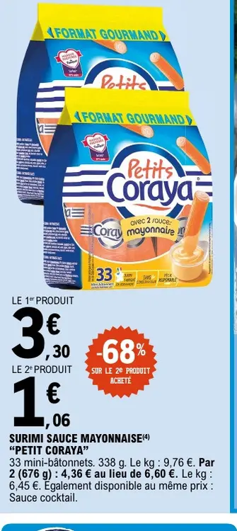 Promotie: Surimi sauce mayonnaise "petit Coraya"
