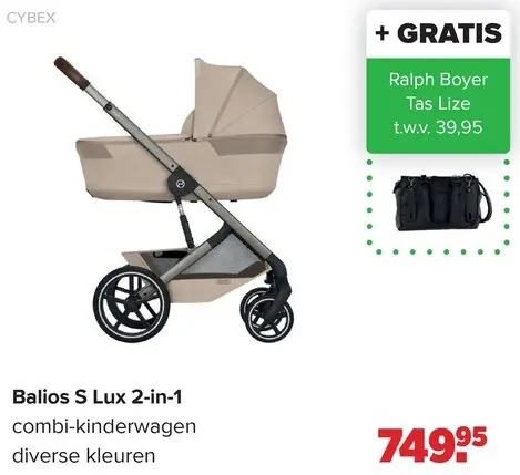 Promotie: Balios S Lux 2-in-1 combi-kinderwagen