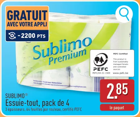 Offre: Essuie-tout, pack de 4