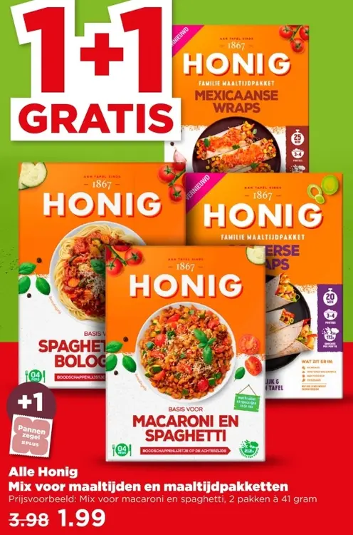 Aanbieding: Alle Honig Mix voor maaltijden en maaltijdpakketten